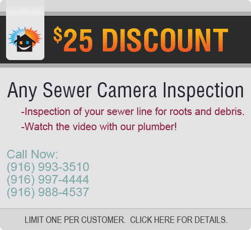 $25 discount any sewer camera inspection